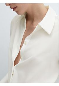 mango - Mango Koszula Basic 67030436 Écru Relaxed Fit. Materiał: syntetyk #11