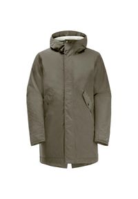 Kurtka zimowa damska Jack Wolfskin Talforst Parka. Kolor: wielokolorowy, brązowy, żółty. Sezon: zima. Sport: turystyka piesza #1