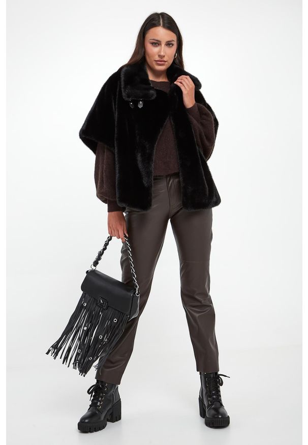 Pinko - Ponczo futrzane Comodino PINKO. Materiał: futro
