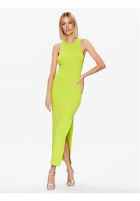 MICHAEL Michael Kors Sukienka dzianinowa MS381M033D Zielony Slim Fit. Kolor: zielony. Materiał: dzianina, wiskoza
