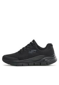 skechers - Skechers Sneakersy Arch Fit 232040/BBK Czarny. Kolor: czarny. Materiał: materiał #9