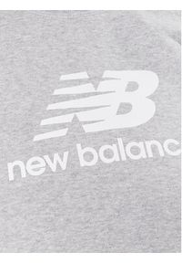 New Balance Bluza Essentials Stacked Logo WT31532 Szary Relaxed Fit. Kolor: szary. Materiał: syntetyk, bawełna #4