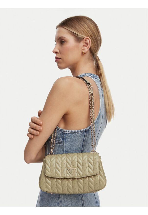 Guess Torebka Cheryl HWTQ97 20210 Zielony. Kolor: zielony. Materiał: skórzane