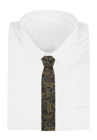Krawat Męski - Angelo di Monti - Kolorowy z Dużym Paisley. Kolor: wielokolorowy. Materiał: tkanina. Wzór: paisley, kolorowy. Styl: elegancki, wizytowy #2
