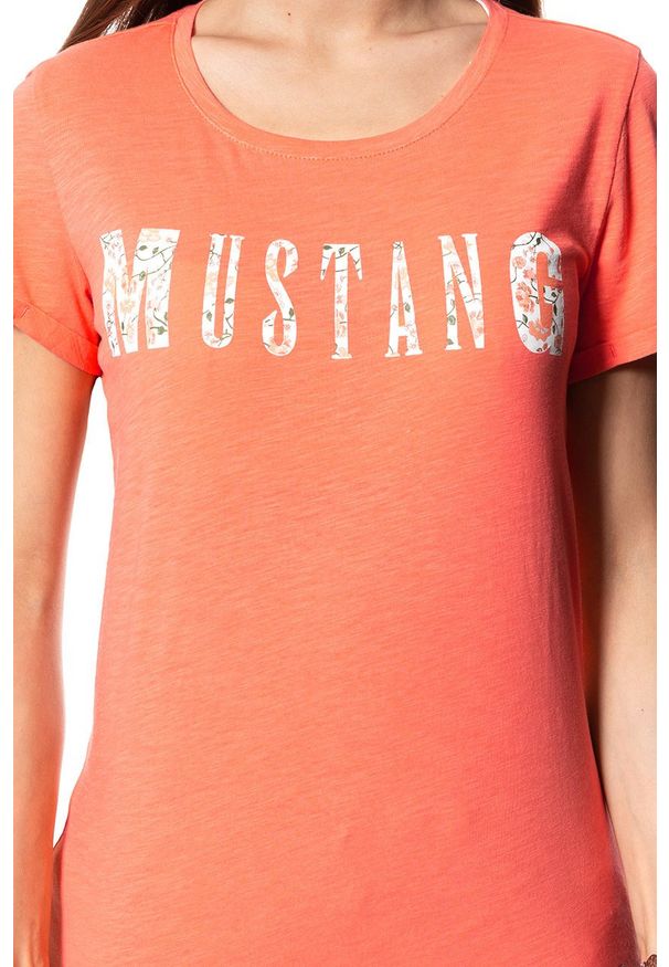 Mustang - MUSTANG T SHIRT DAMSKI Alexia C Print 1009058 8139. Wzór: nadruk