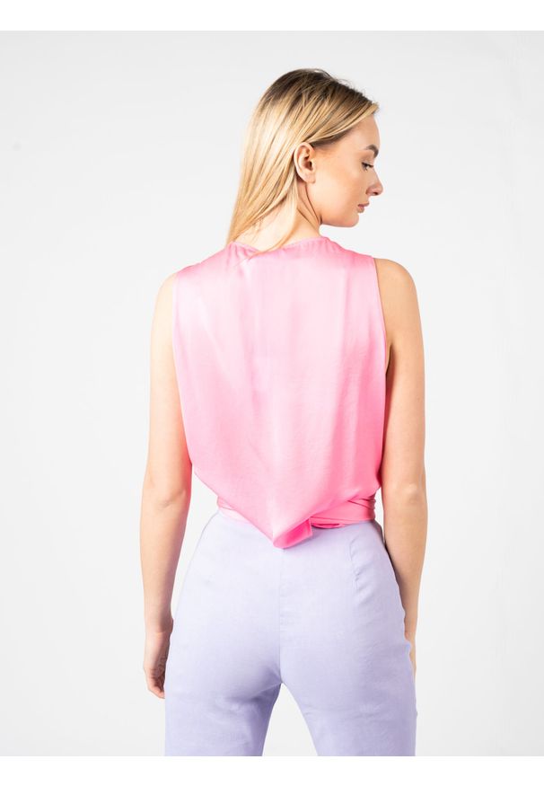 Pinko Top "Tremulo" | 101069 A0NP | Kobieta | Różowy. Kolor: różowy. Materiał: poliester. Styl: elegancki