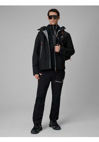 4f - 4F Spodnie trekkingowe szybkoschnące męskie - czarne XXL. Kolor: czarny. Materiał: tkanina, materiał. Długość: długie. Sport: wspinaczka, turystyka piesza #1