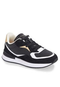 TOMMY HILFIGER - Tommy Hilfiger Sneakersy Lux Monogram Runner FW0FW07816 Czarny. Kolor: czarny. Materiał: skóra #3