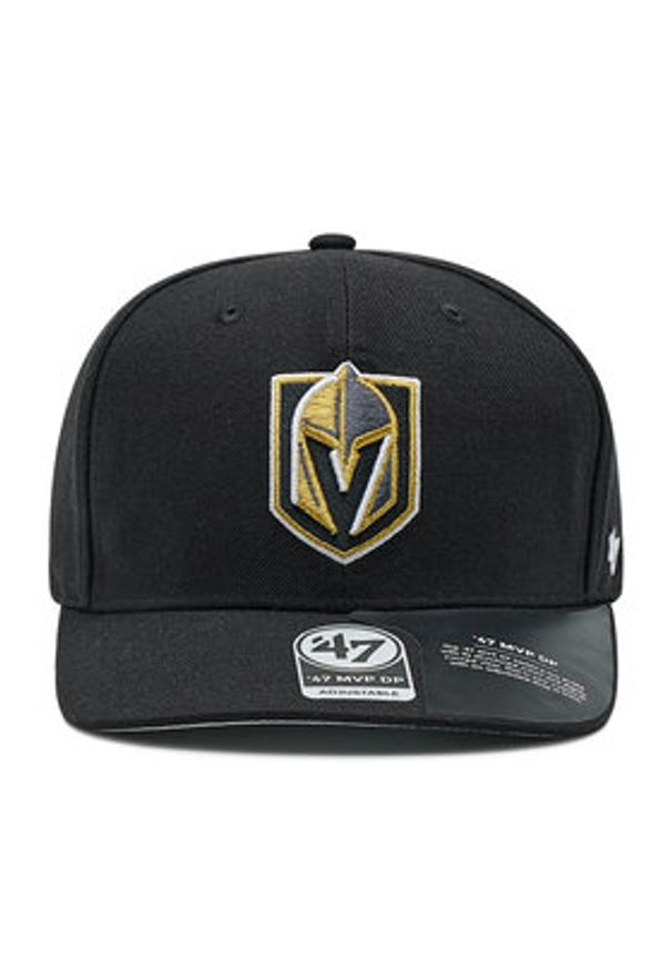 47 Brand Czapka z daszkiem Zone Vegas Golden Knights CLZOE31WBP Czarny. Kolor: czarny. Materiał: materiał