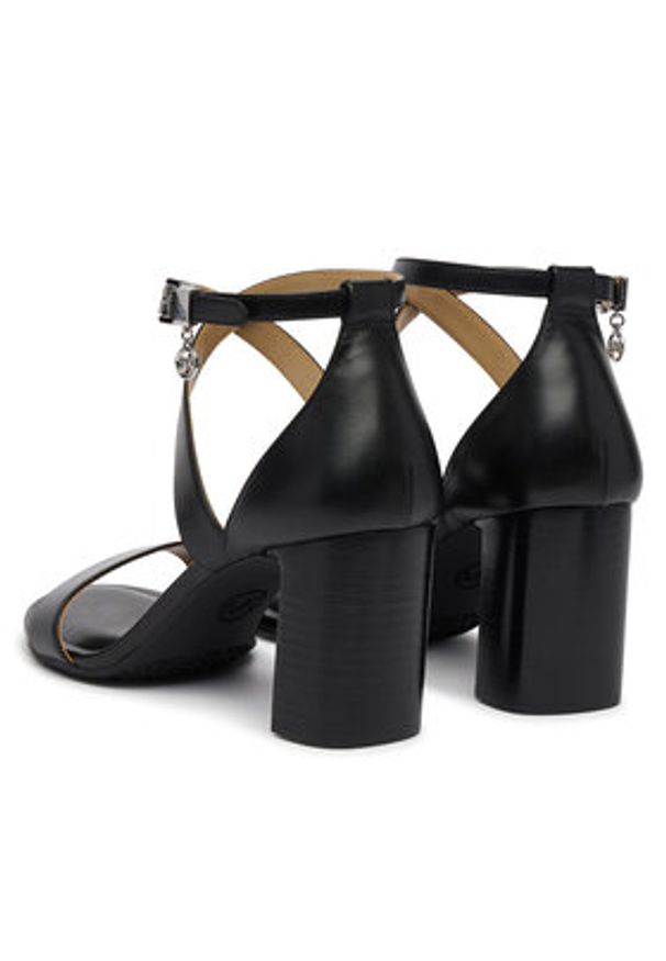 MICHAEL Michael Kors Sandały Alexa Block 40S6AXMS1L Czarny. Kolor: czarny. Materiał: skóra