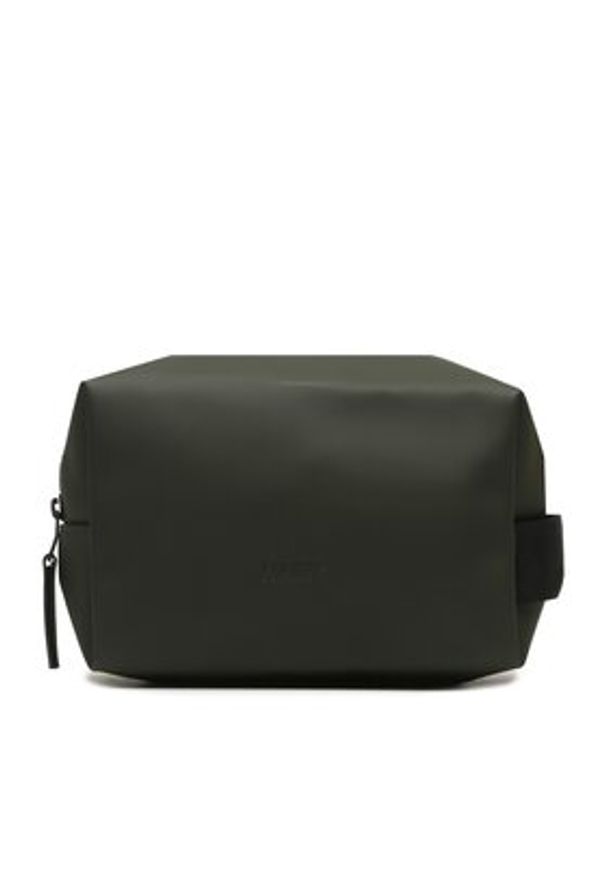 Rains Kosmetyczka Wash Bag Small W3 15580 Zielony. Kolor: zielony. Materiał: materiał