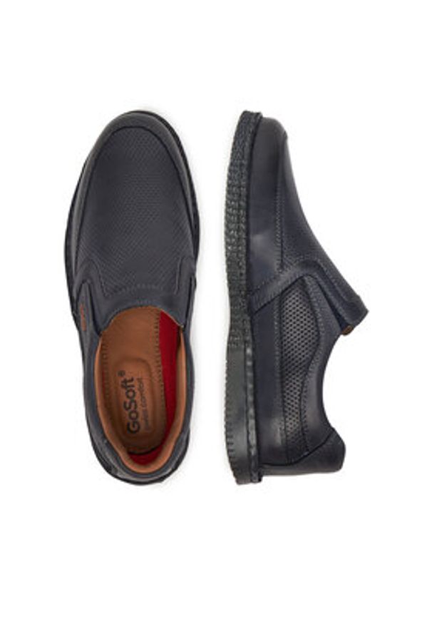 Go Soft Półbuty DANY-03 MI18 Granatowy. Kolor: niebieski. Materiał: skóra