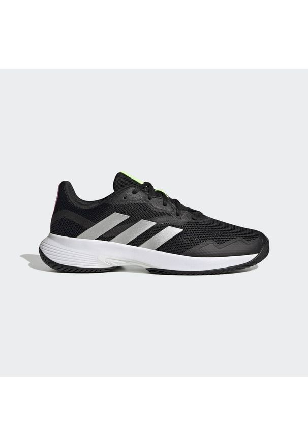 Obuwie tenisowe Mężczyzna Adidas Courtjam Control czarny. Kolor: czarny, szary, biały, wielokolorowy. Sport: tenis
