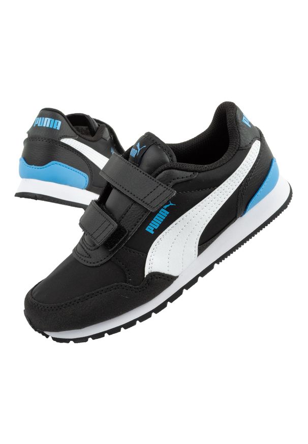 Buty sportowe dziecięce Puma ST Runner v3 NL V PS. Kolor: czarny. Materiał: materiał. Szerokość cholewki: normalna. Sport: turystyka piesza
