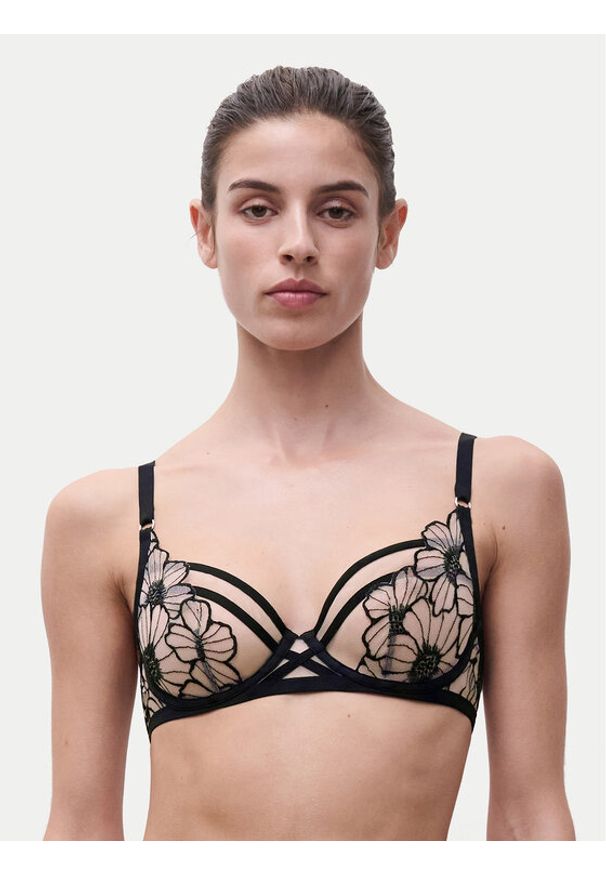 Chantelle Biustonosz z fiszbiną Lush C22OM0 Czarny. Kolor: czarny. Materiał: syntetyk