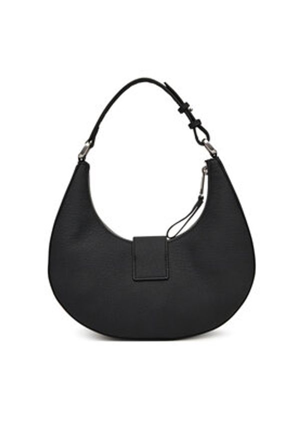 Tommy Jeans Torebka Tjw Crush Shoulder Bag AW0AW17539 Czarny. Kolor: czarny. Materiał: skórzane