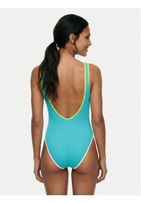 Seafolly Strój kąpielowy Beach Bound Retro 11170-072 Turkusowy. Kolor: turkusowy. Materiał: syntetyk #3