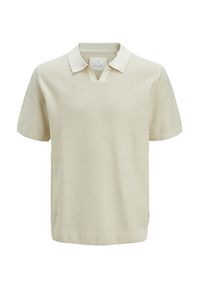Jack & Jones - Jack&Jones Polo Ceaston 12273012 Beżowy Regular Fit. Typ kołnierza: polo. Kolor: beżowy. Materiał: bawełna #7
