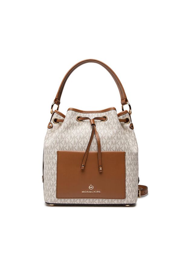 MICHAEL Michael Kors Torebka Maeve 30T2G5VM2B Beżowy. Kolor: beżowy. Materiał: skórzane