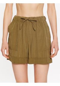 only - ONLY Szorty materiałowe 15291256 Zielony Regular Fit. Kolor: zielony. Materiał: wiskoza