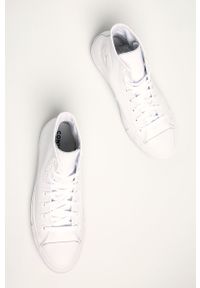 Converse - Trampki Chuck Taylor All Star Leather. Nosek buta: okrągły. Zapięcie: sznurówki. Kolor: biały. Materiał: guma #2