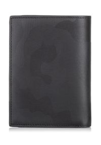 Ochnik - Skórzany portfel męski ze wzorem moro. Kolor: czarny. Materiał: skóra. Wzór: moro #5