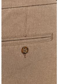 medicine - Medicine - Spodnie Basic. Kolor: brązowy. Materiał: tkanina, bawełna, dzianina, elastan. Wzór: gładki #3