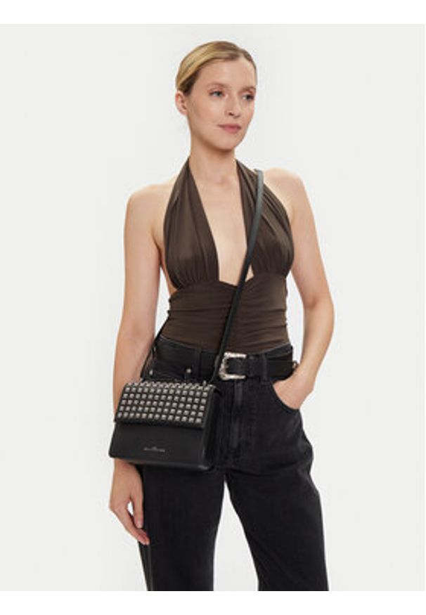 John Richmond Torebka RWA24036BO Czarny. Kolor: czarny. Materiał: skórzane