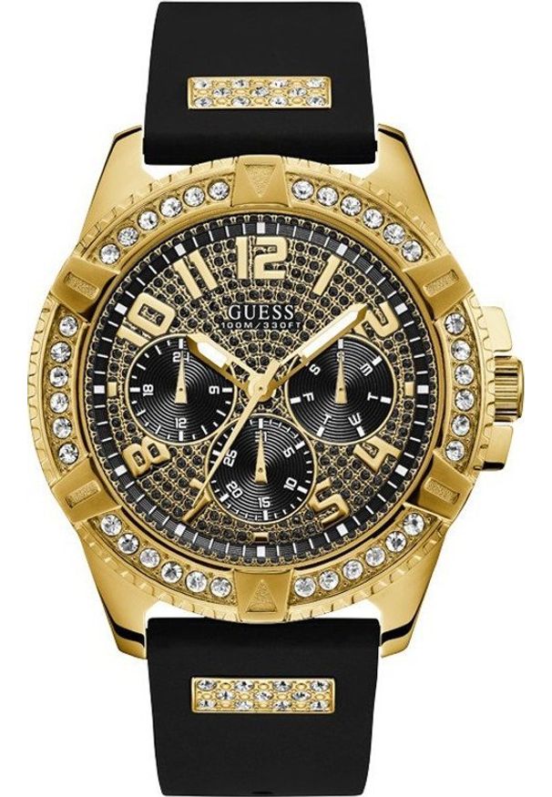 Zegarek Guess Zegarek męski Guess W1132G1 CYRKONIE czarny. Kolor: czarny