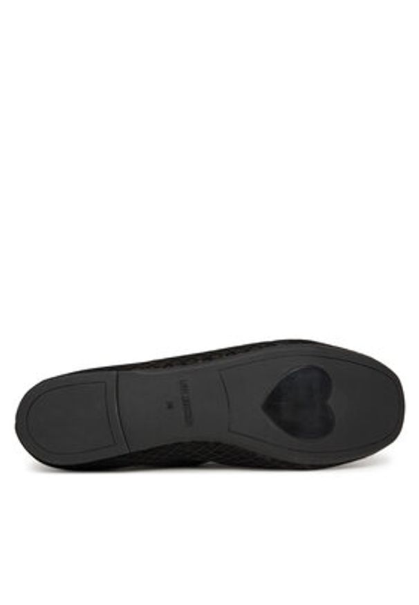 Love Moschino - LOVE MOSCHINO Baleriny JA11051G0MIQ0000 Czarny. Kolor: czarny. Materiał: materiał