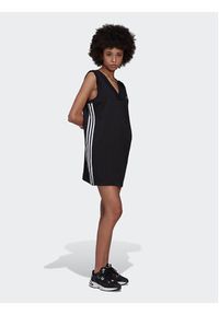 Adidas - adidas Sukienka dzianinowa adicolor Classics HM2134 Czarny Relaxed Fit. Kolor: czarny. Materiał: bawełna, dzianina #4
