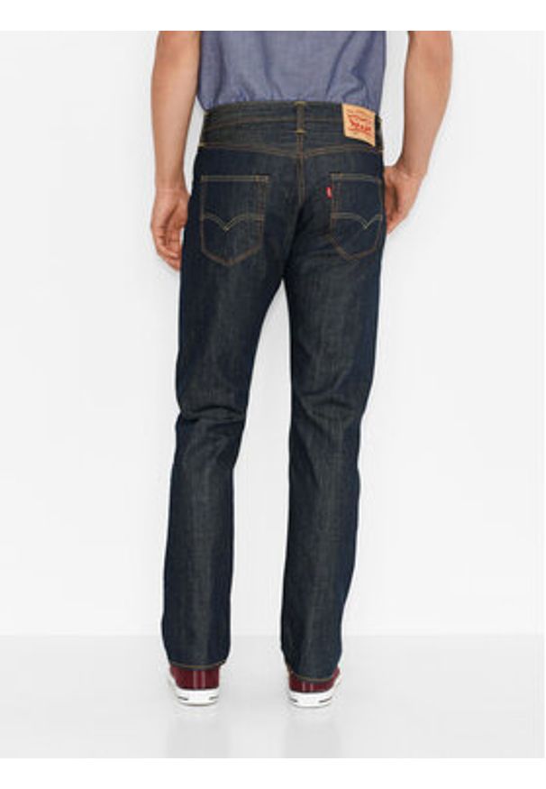 Levi's® Jeansy 501® 00501-0162 Granatowy Original Fit. Kolor: niebieski