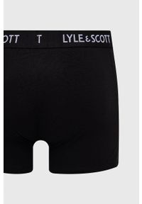 Lyle & Scott Bokserki (3-pack) kolor czarny. Kolor: czarny. Materiał: bawełna