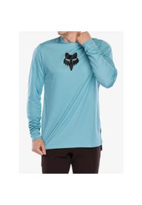 FOX - Bluza rowerowa męska Fox Ranger LS Jersey Fox Head. Kolor: niebieski. Materiał: jersey