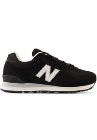 Buty damskie New Balance WL515BLK – czarne. Okazja: na co dzień. Kolor: czarny. Materiał: dresówka, guma, syntetyk, zamsz, materiał, skóra, tworzywo sztuczne. Szerokość cholewki: normalna
