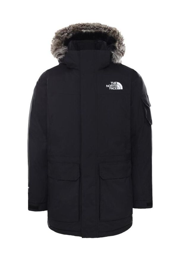 Kurtka turystyczna zimowa męska The North Face M Recycled Mcmurdo Parka. Kolor: czarny. Sezon: zima. Sport: turystyka piesza