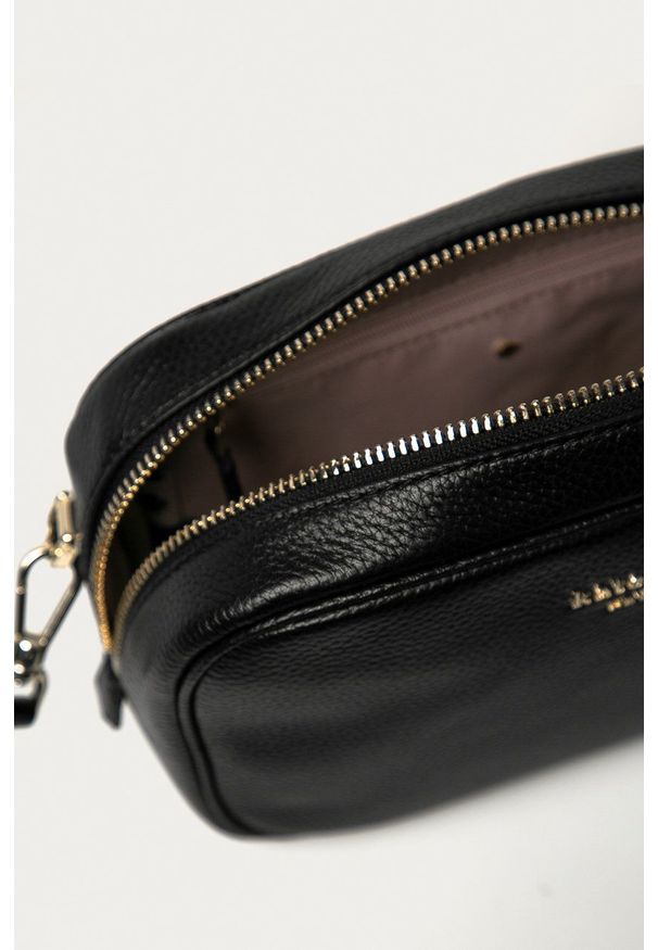 Kate Spade - Torebka skórzana. Kolor: czarny. Materiał: skórzane. Rodzaj torebki: na ramię