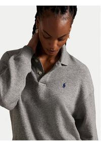 Polo Ralph Lauren Bluza 211947966501 Szary Relaxed Fit. Typ kołnierza: polo. Kolor: szary. Materiał: bawełna #5