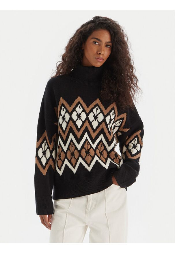 Roxy Golf Saltwater Lover ERJSW03673 Czarny Regular Fit. Typ kołnierza: golf. Kolor: czarny