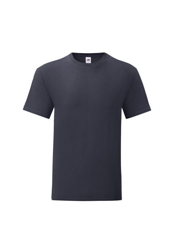 FRUIT OF THE LOOM - Kultowa Koszulka Unisex Dla Dorosłych. Kolor: niebieski. Sport: turystyka piesza