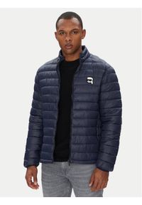 Karl Lagerfeld - KARL LAGERFELD Kurtka przejściowa 505710 553590 Granatowy Regular Fit. Typ kołnierza: dekolt w karo. Kolor: niebieski. Materiał: syntetyk #1