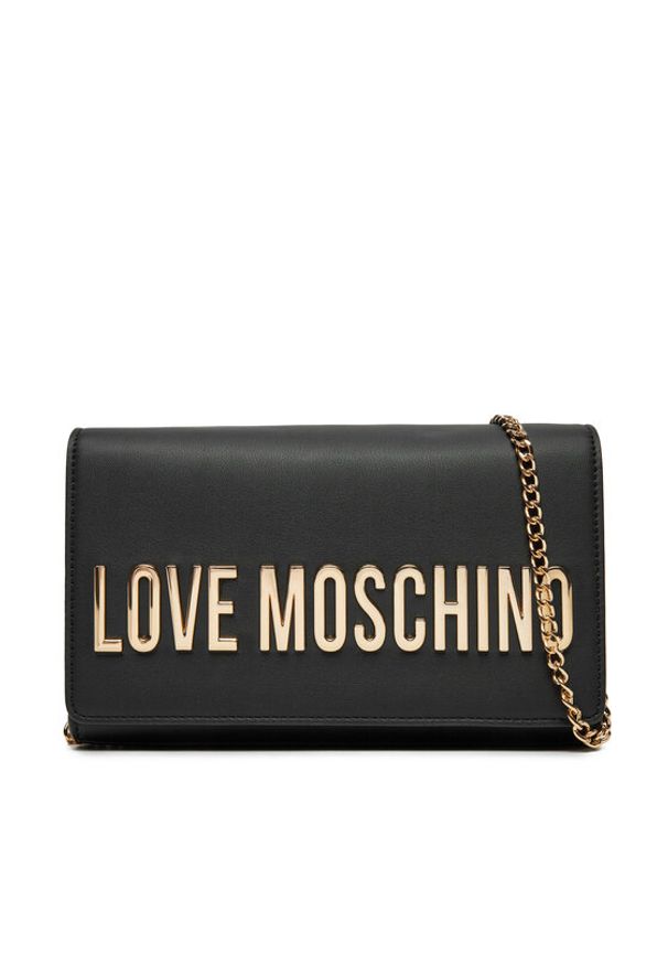 Love Moschino - LOVE MOSCHINO Torebka JC4103PP1MKD0000 Czarny. Kolor: czarny. Materiał: skórzane