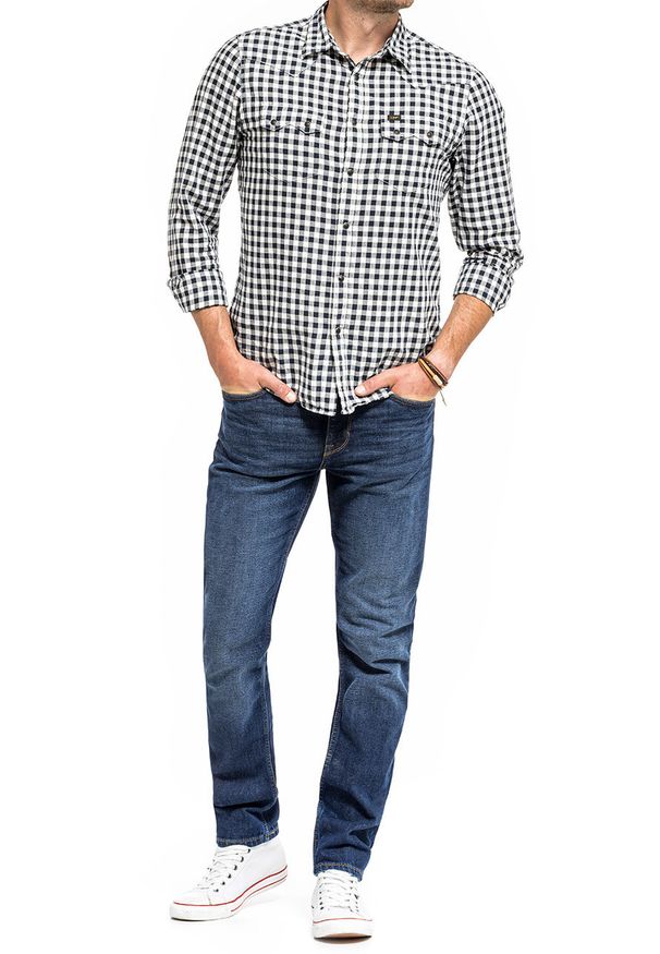 Mustang - MUSTANG VEGAS MĘSKIE SPODNIE JEANSOWE DENIM BLUE 1014039 5000 982