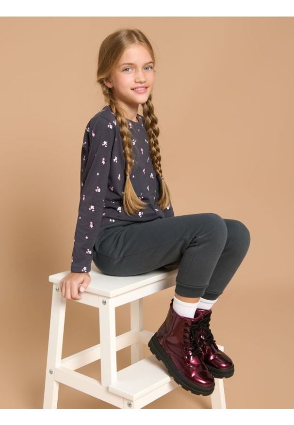 Sinsay - Koszulka z długimi rękawami 5 pack - kremowy. Kolor: kremowy. Długość rękawa: długi rękaw. Długość: długie