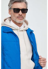 Calvin Klein Jeans bezrękawnik męski kolor niebieski przejściowy. Okazja: na co dzień. Kolor: niebieski. Materiał: włókno, materiał. Długość rękawa: bez rękawów. Styl: casual #2