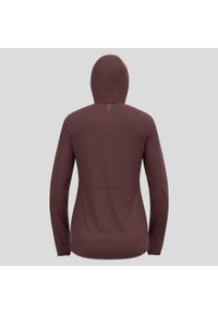 Bluza damska z kapturem Odlo Ascent Mid Layer Hoody Full Zip. Typ kołnierza: kaptur. Kolor: czerwony