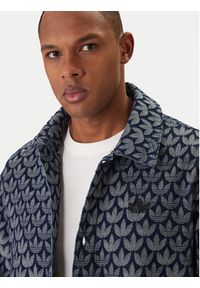 Adidas - adidas Koszula jeansowa Monogram KD0397 Niebieski Loose Fit. Kolor: niebieski. Materiał: bawełna #5