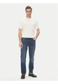 Calvin Klein T-Shirt Supima LV04LC333G Écru Regular Fit. Materiał: bawełna #4