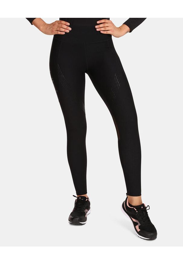 Kilpi - Damskie legginsy do biegania KILPI GEARS-W. Kolor: czarny. Materiał: nylon