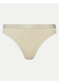 Calvin Klein Underwear Komplet fig Bikini 3pk 000QD5243E Kolorowy. Materiał: bawełna. Wzór: kolorowy #3